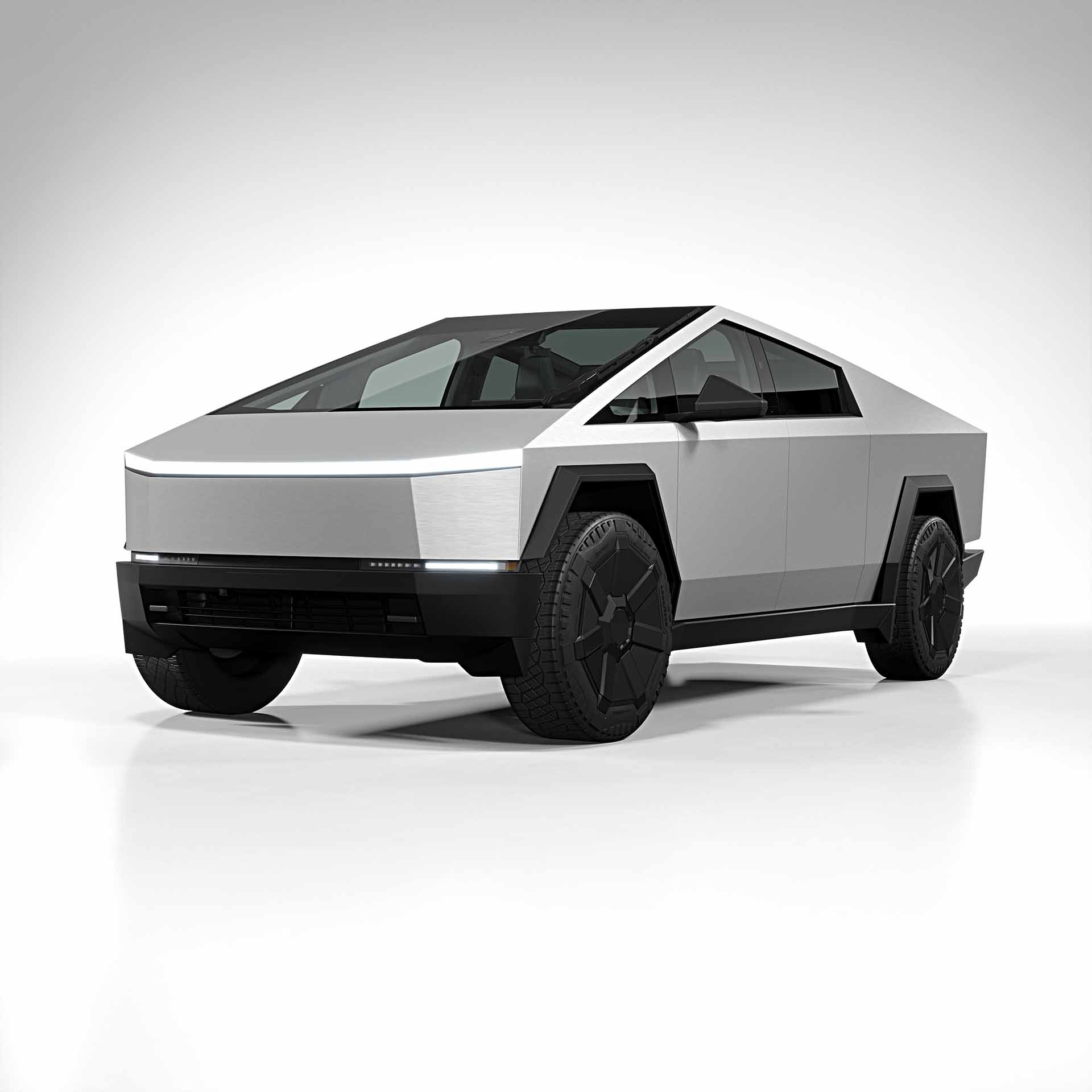 2025 Tesla Cybertruck brushed aluminium 0001