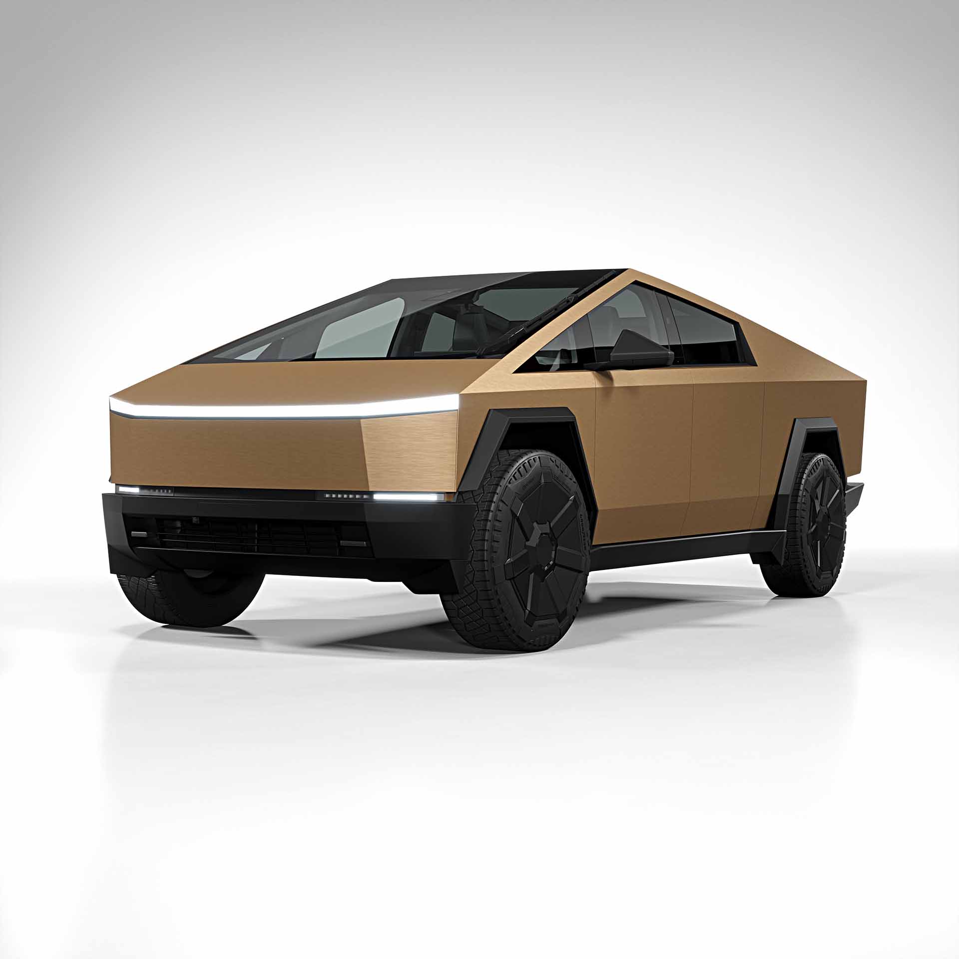 2025 Tesla Cybertruck brushed bronze 0001