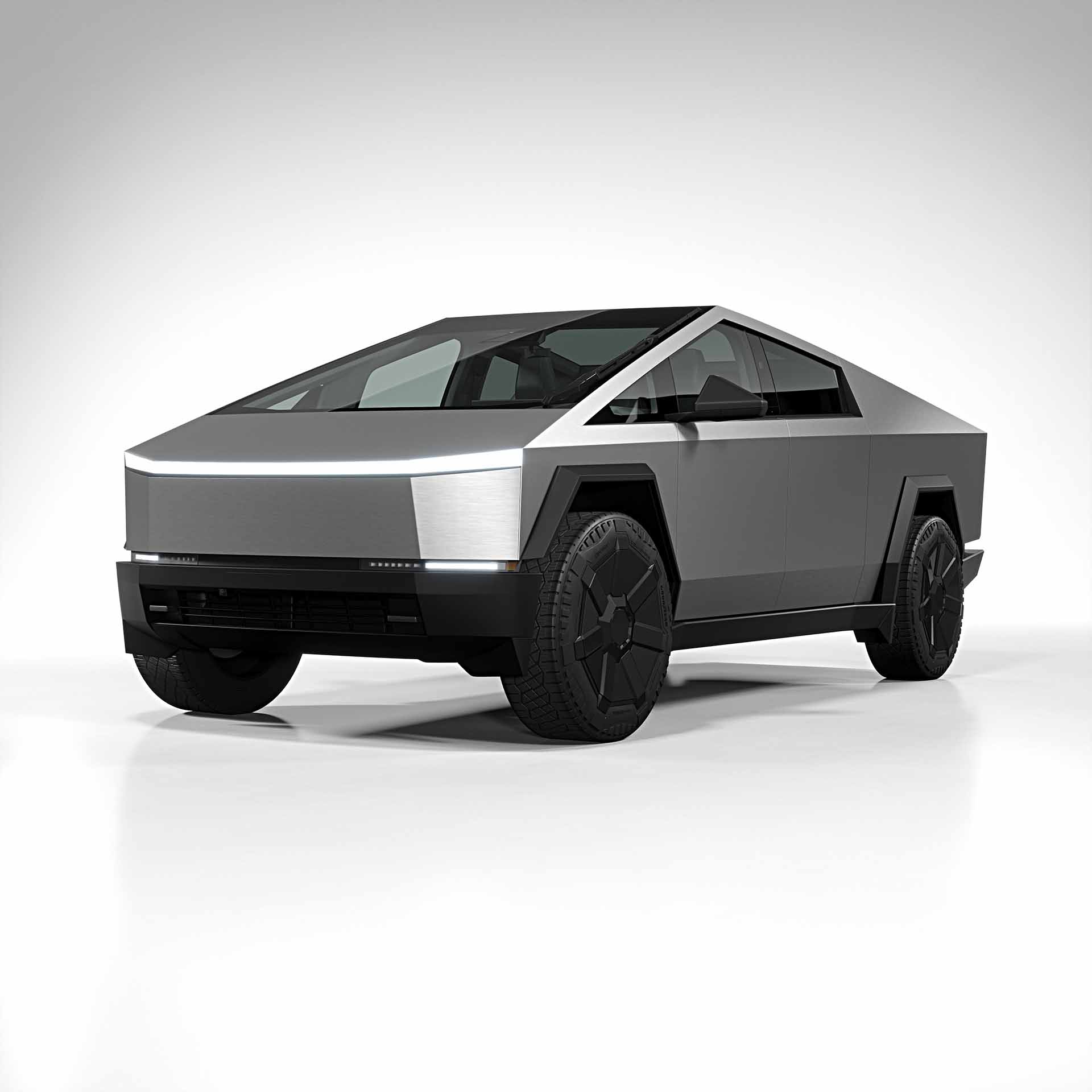 2025 Tesla Cybertruck brushed steel 0001