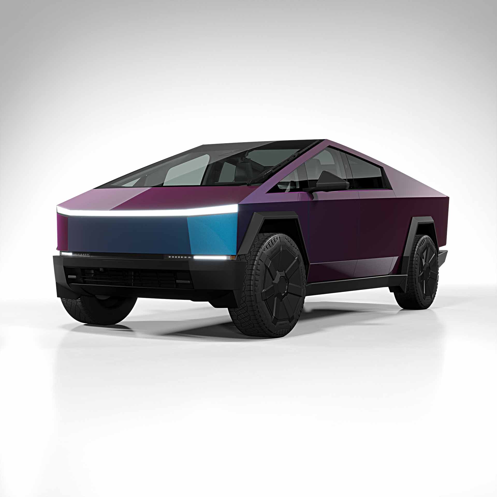 2025 Tesla Cybertruck colorflow gloss rushing riptide 0001