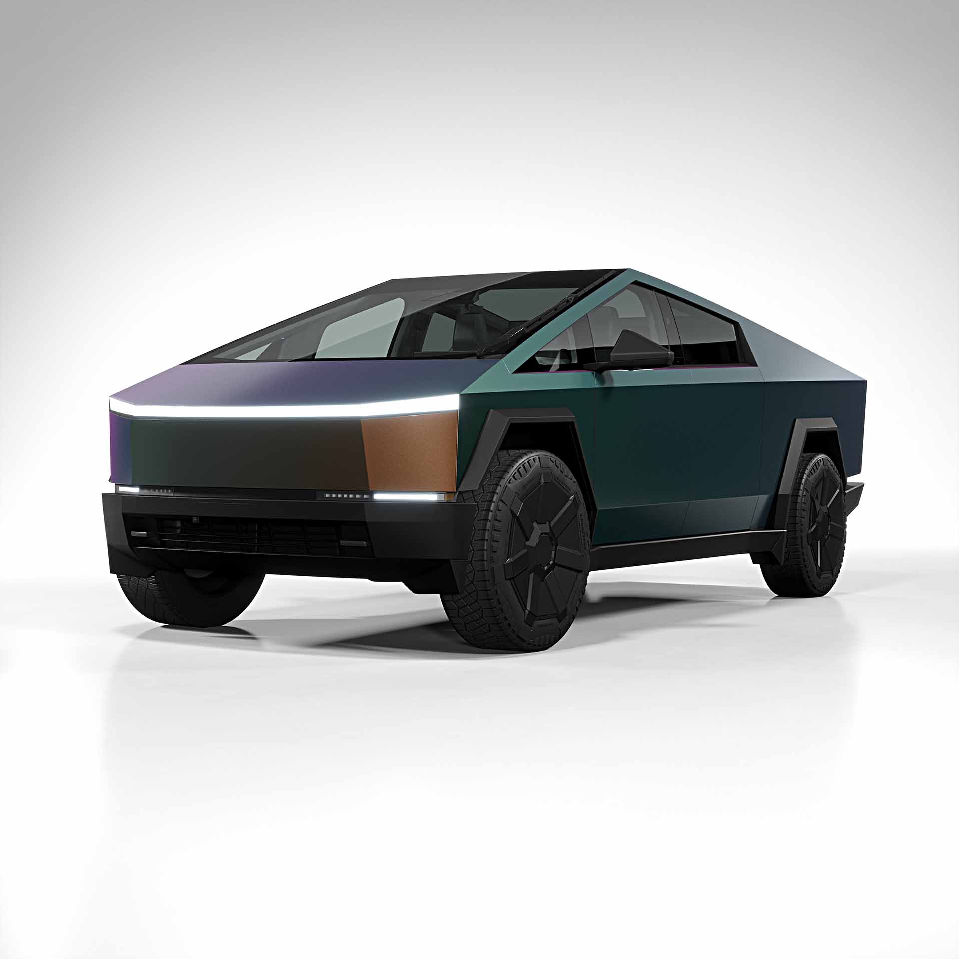 2025 Tesla Cybertruck colorflow satin urban jungle 0001