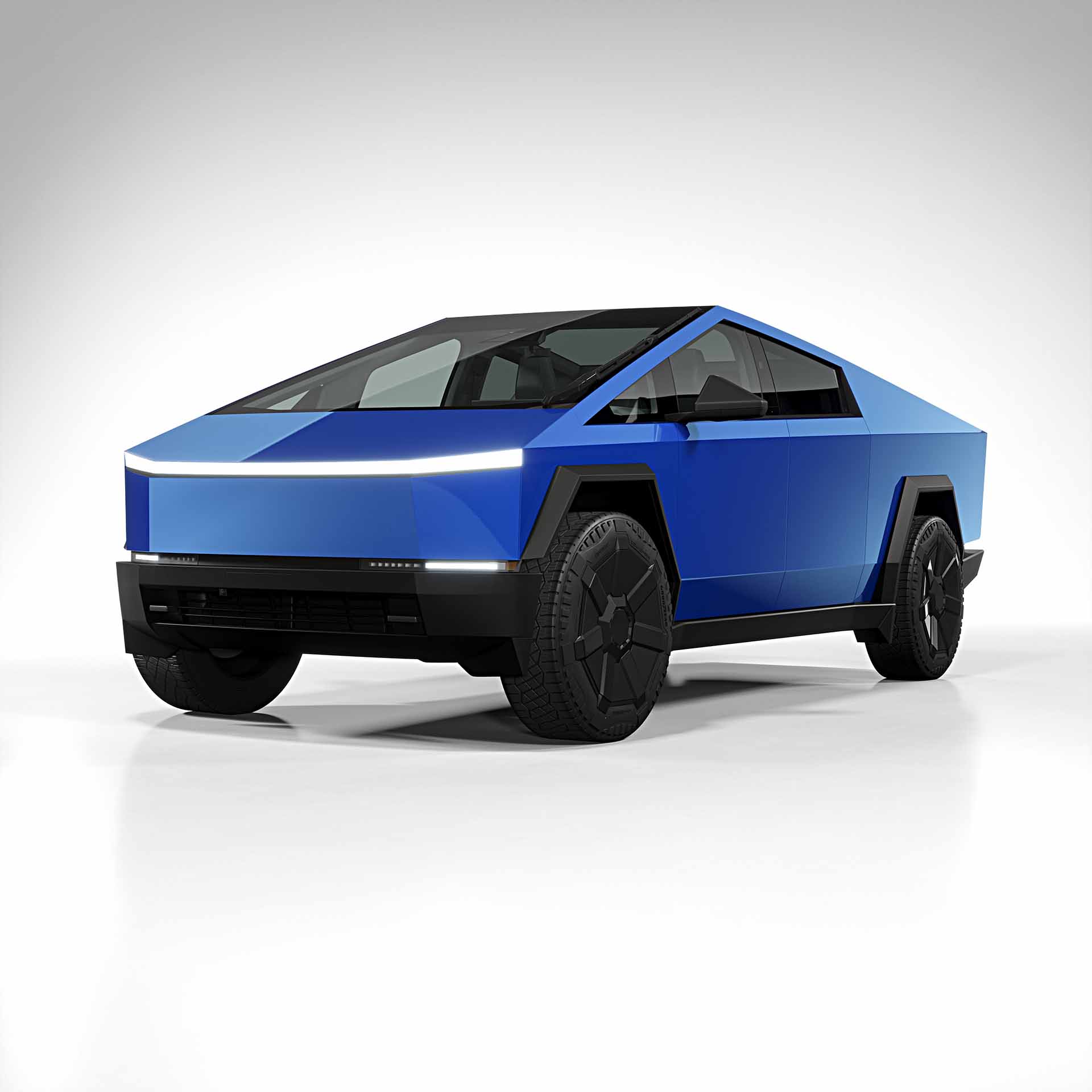 2025 Tesla Cybertruck conform chrome blue 0001