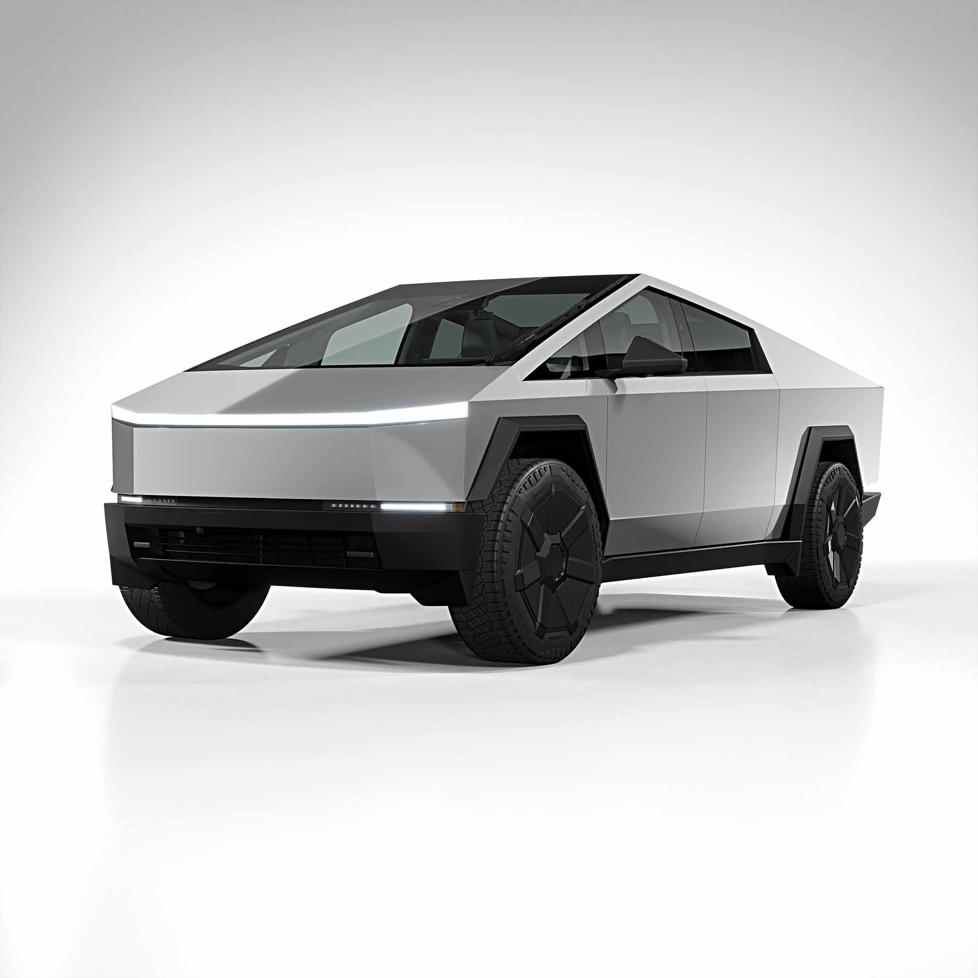 2025 Tesla Cybertruck conform chrome matte silver 0001