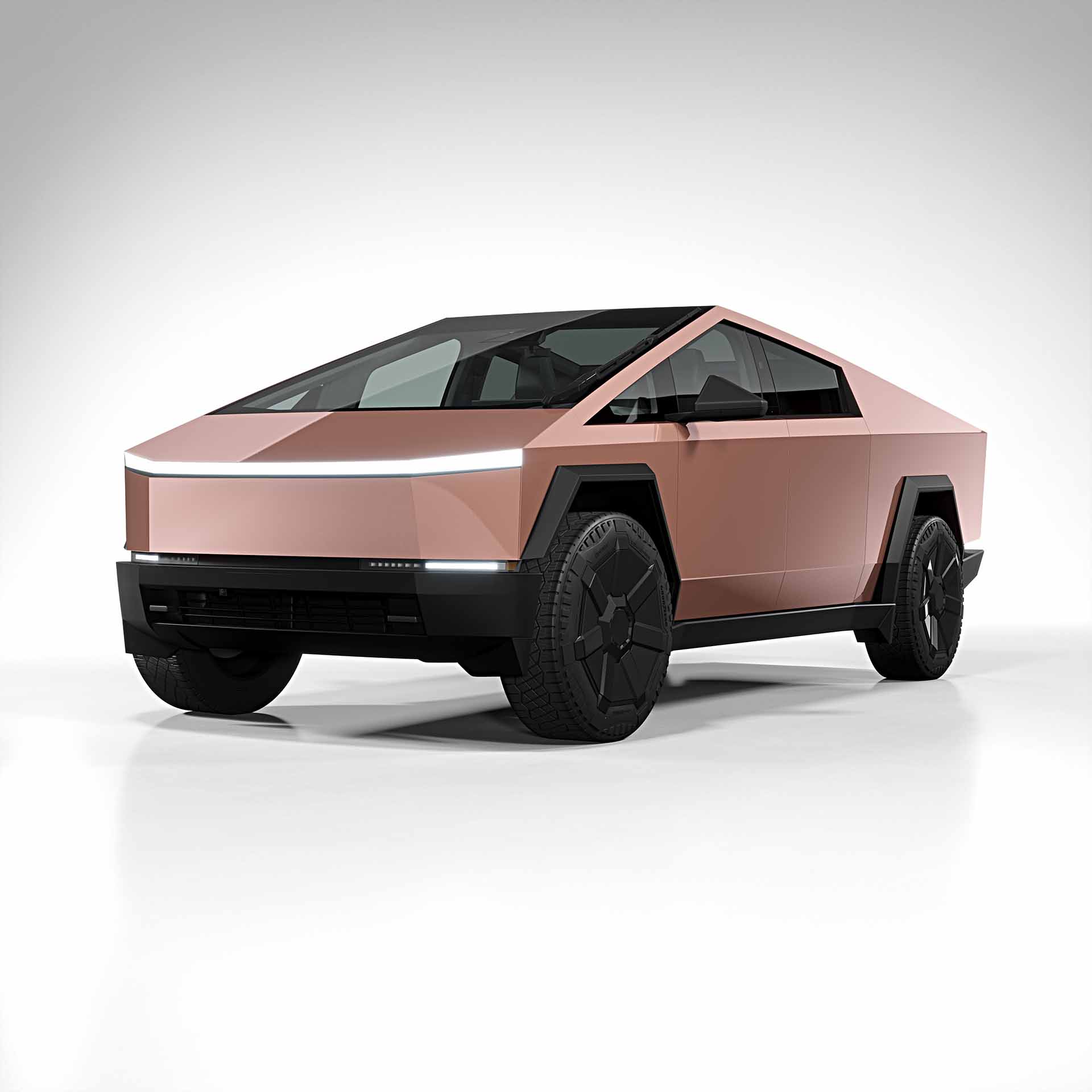 2025 Tesla Cybertruck conform chrome rose gold 0001