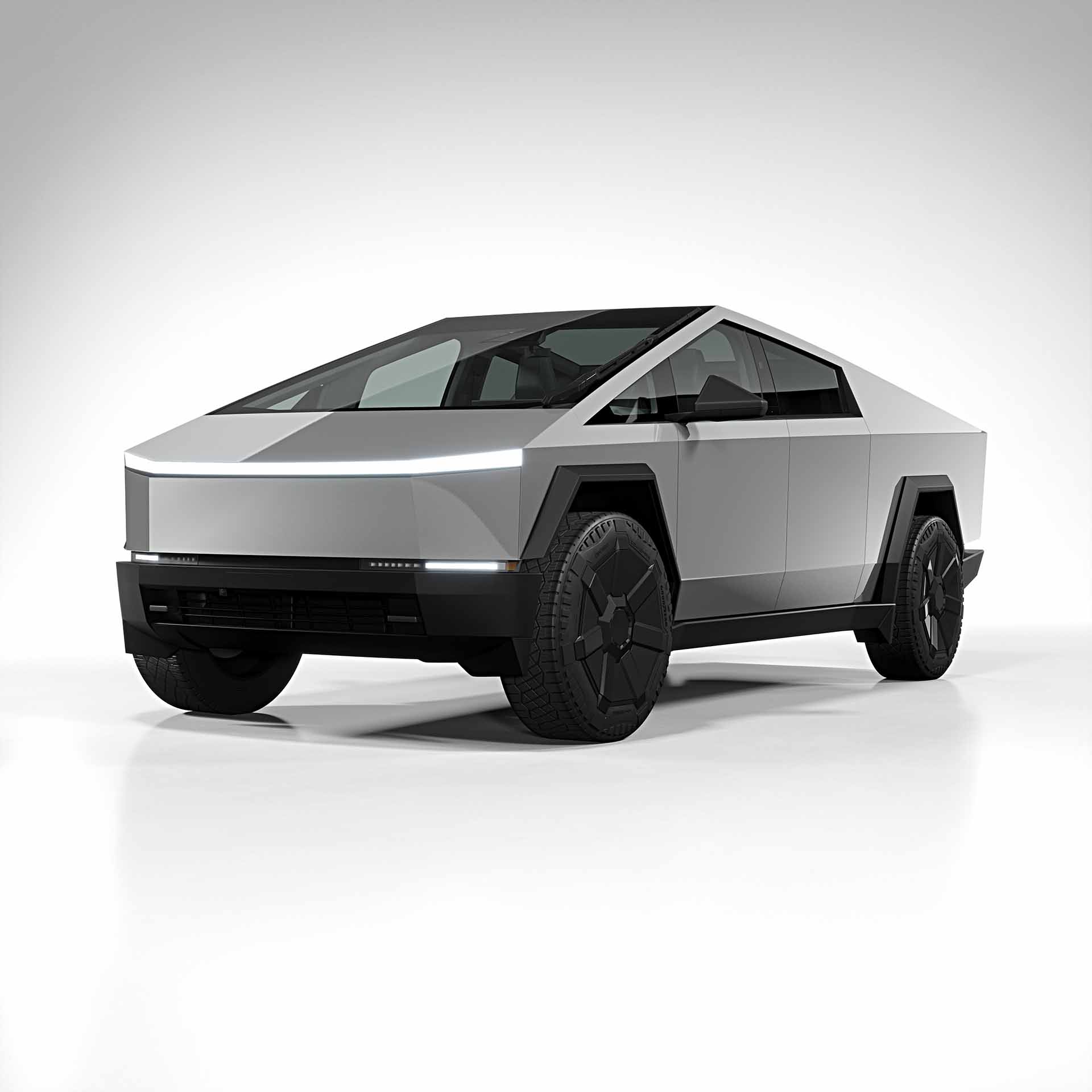 2025 Tesla Cybertruck conform chrome silver 0001