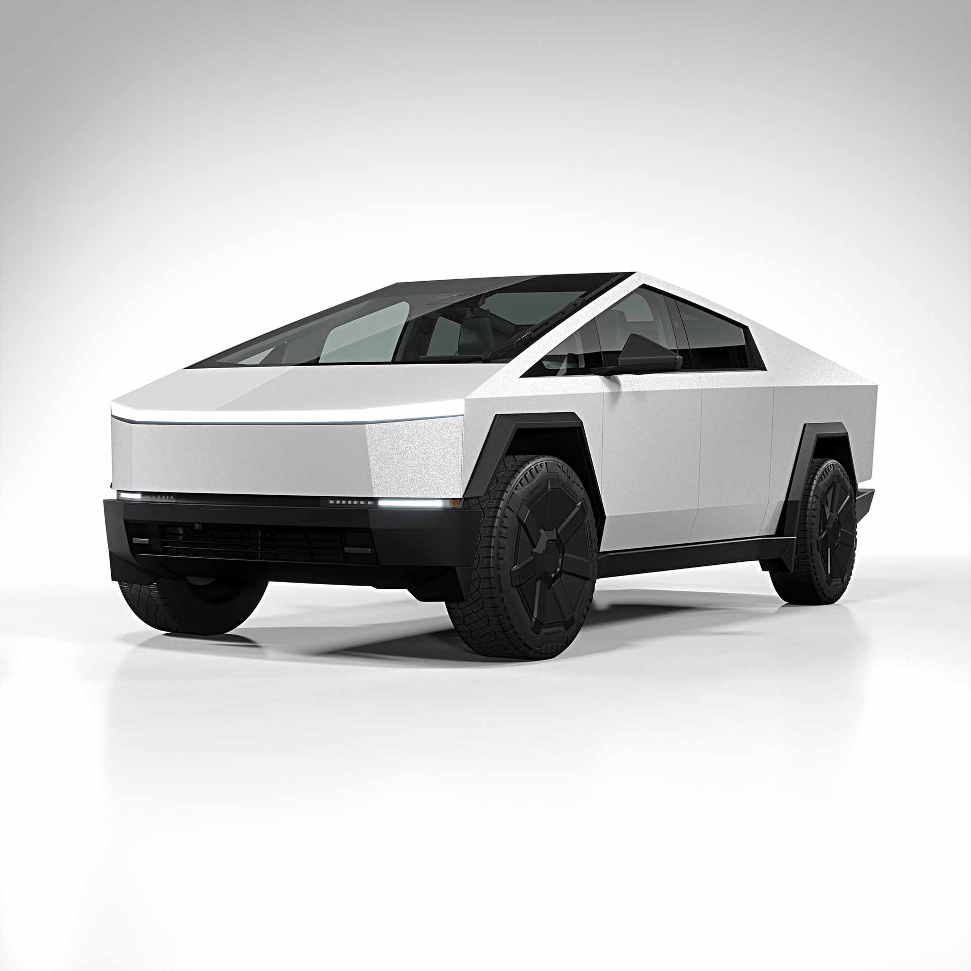 2025 Tesla Cybertruck diamond white 0001