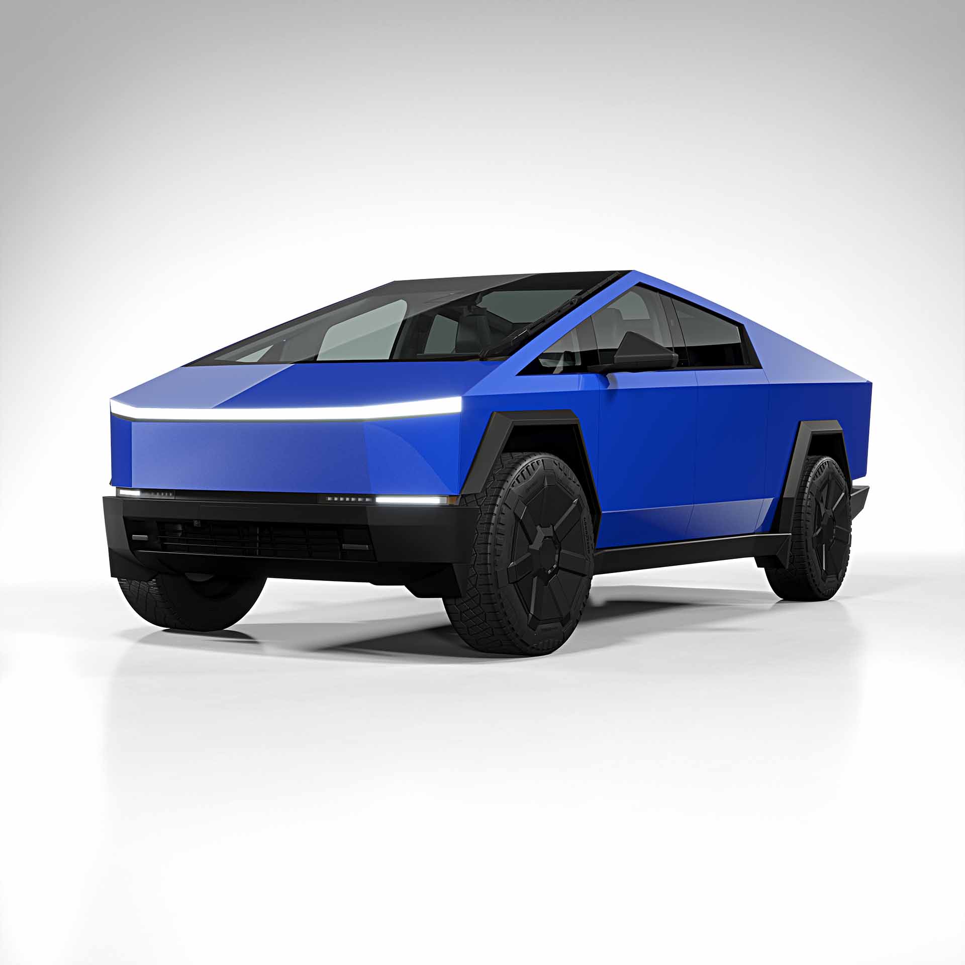 2025 Tesla Cybertruck gloss blue 0001