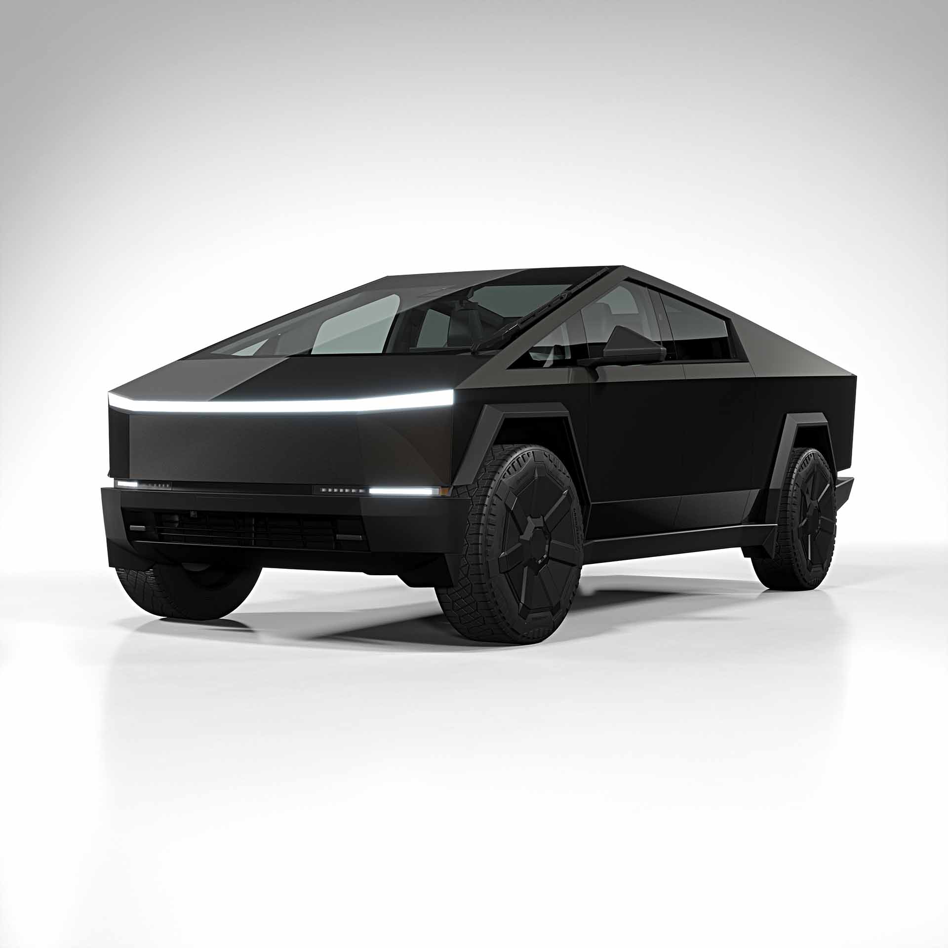 2025 Tesla Cybertruck gloss metallic eclipse 0001