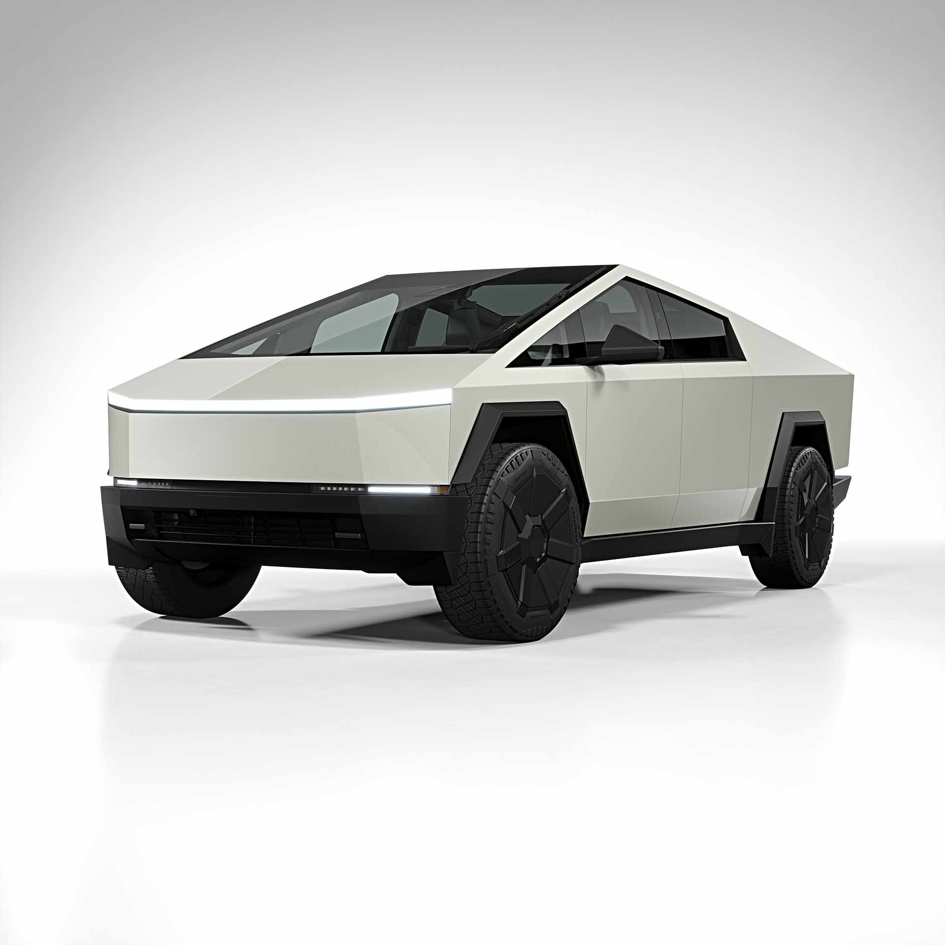 2025 Tesla Cybertruck gloss white pearl 0001