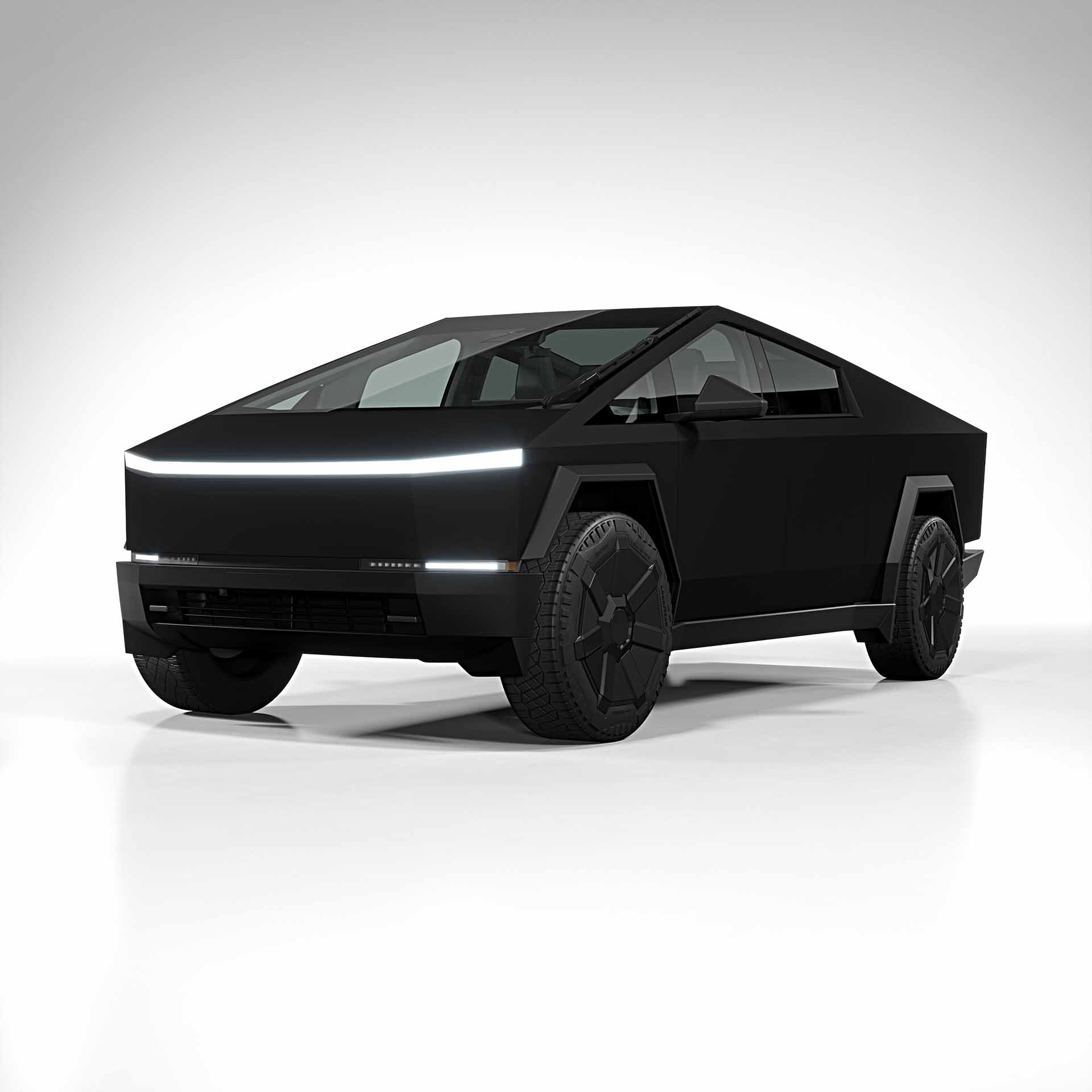 2025 Tesla Cybertruck matte black 0001