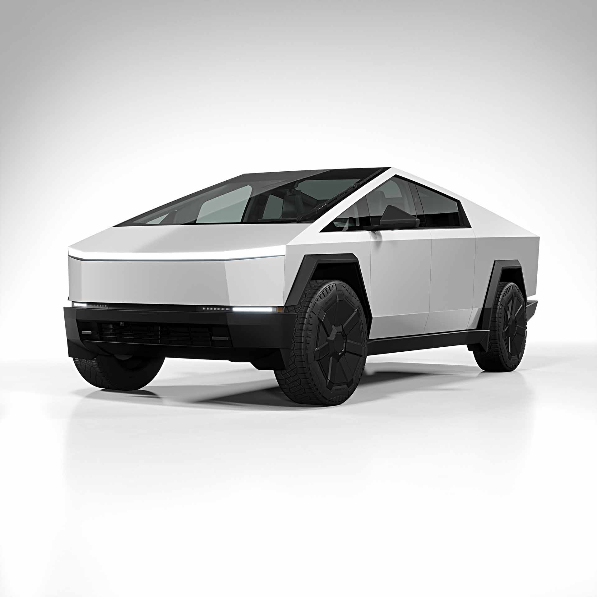 2025 Tesla Cybertruck pearl satin white 0001
