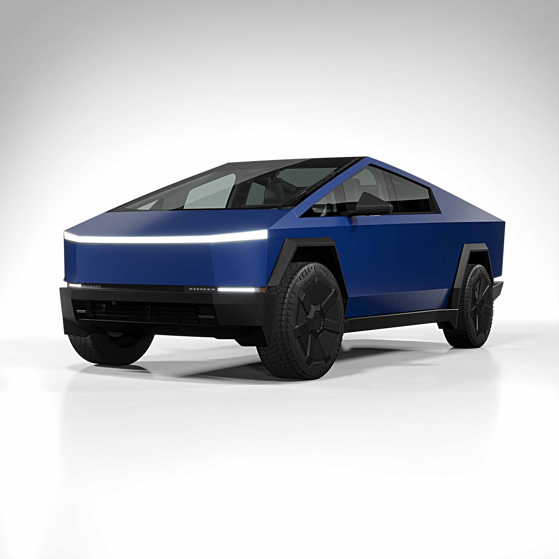 2025 Tesla Cybertruck satin dark blue 0001