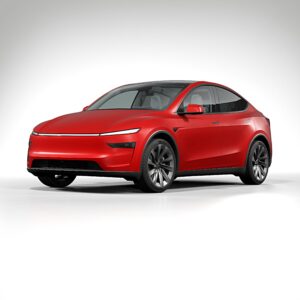 2025 Tesla Model Y satin ruby red 0001 scaled