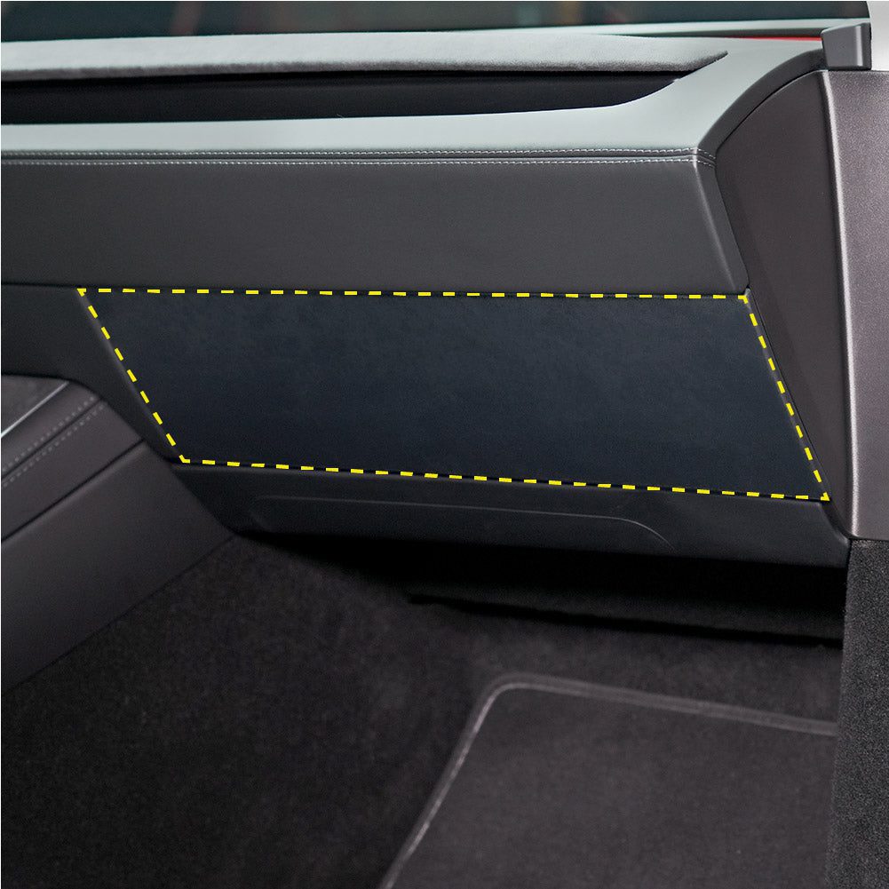 Glove box PPF coverage for Model Y Juniper