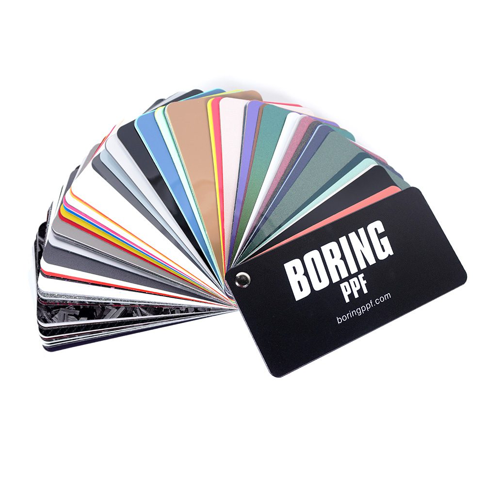 Boring PPF swatch book 